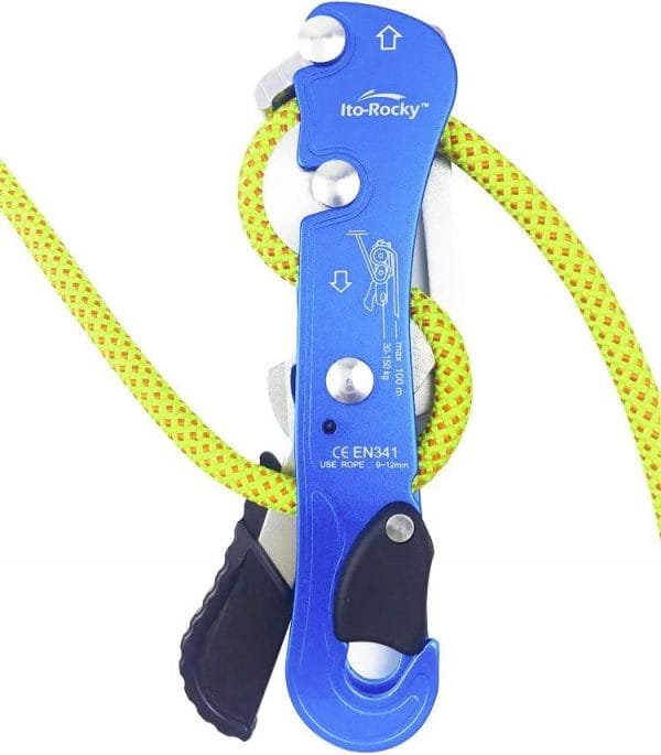 Ito Rocky Climbing Stop Descender Rappelling Anti-Panic Belay Devices for 9-12mm Rope Rescue Equipment Hand Controls Desingned - Image 4