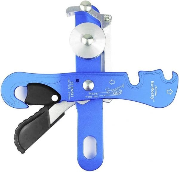 Ito Rocky Climbing Stop Descender Rappelling Anti-Panic Belay Devices for 9-12mm Rope Rescue Equipment Hand Controls Desingned - Image 5