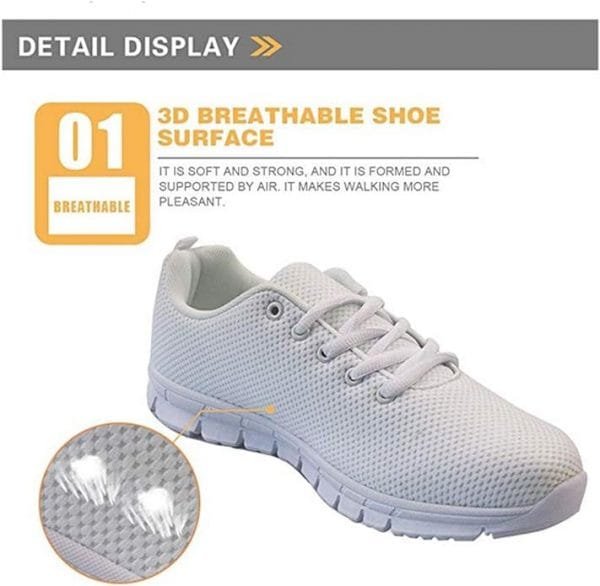 Womens Walking Sneakers Tennis Shoes - Flag Shoes Breathable Comfortable Non Slip Athletic Running Jogging Gym Workout Casual Sport Shoe - Image 7