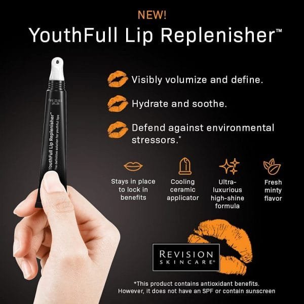 Revision Skincare YouthFull Lip Replenisher, Lip Plumper with Hyaluronic Acid, Visibly Volumize and Define, Hydrate and Soothe, 0.33 oz - Image 5