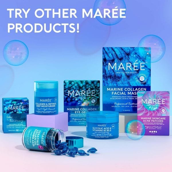 MAREE Lip Mask with Hyaluronic Acid & Coconut Oil - Overnight Collagen Lip Butter to Nourish & Hydrate Dry Cracked Lips - Moisturizer for Skin Care with Shea & Cocoa Butter - Sleeping Lip Butter Balm - Image 5