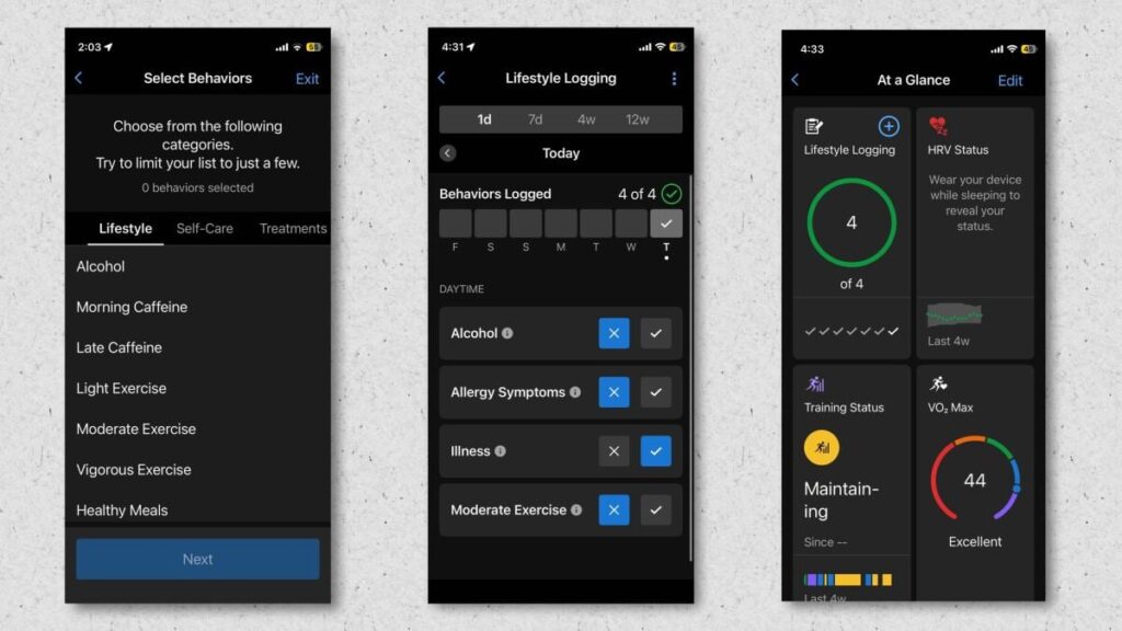 Garmin’s Lifestyle Logging Mirrors One of Whoop’s Best Features Garmin’s Lifestyle Logging Mirrors One of Whoop’s Best Features