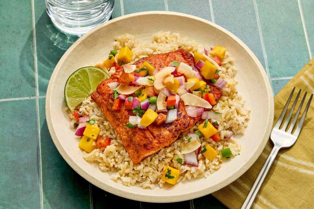 Salmon with Mango Salsa
