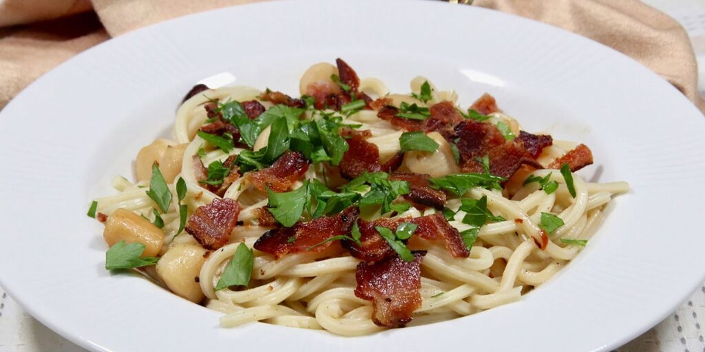 Scallop and Bacon Spaghetti Recipe