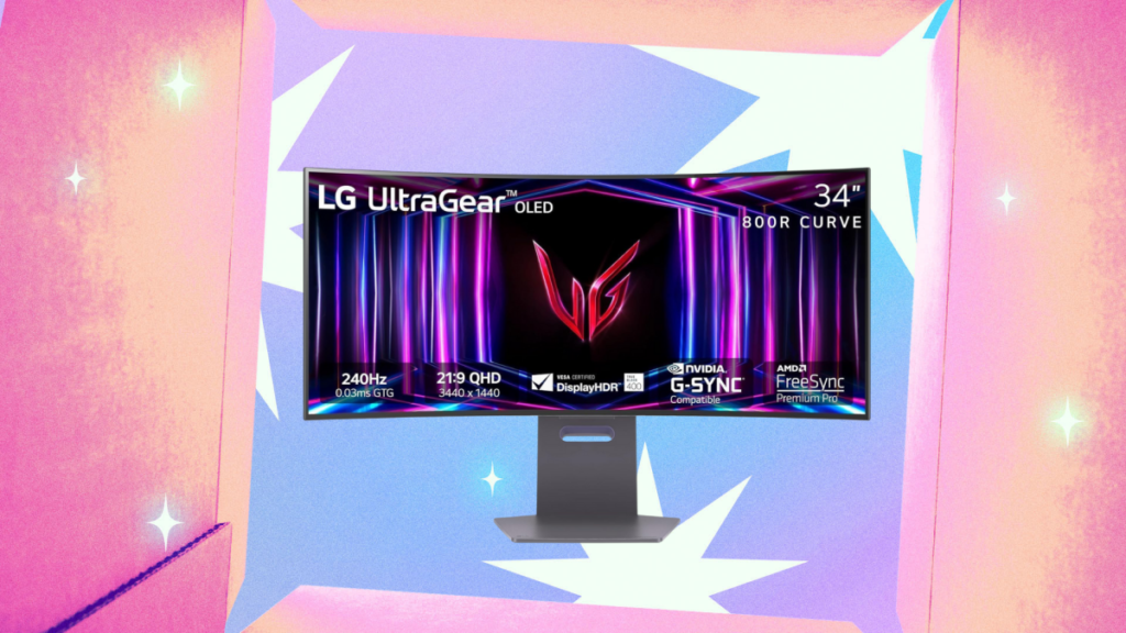 The LG Ultragear 34GS95QE OLED Gaming Monitor Is Nearly 50% Off Right Now
