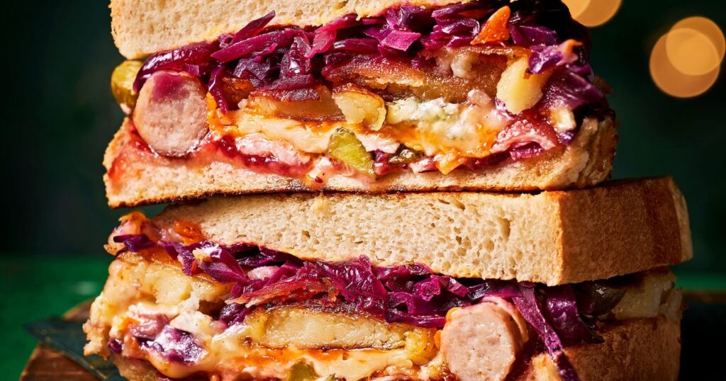 Christmas leftover toasties