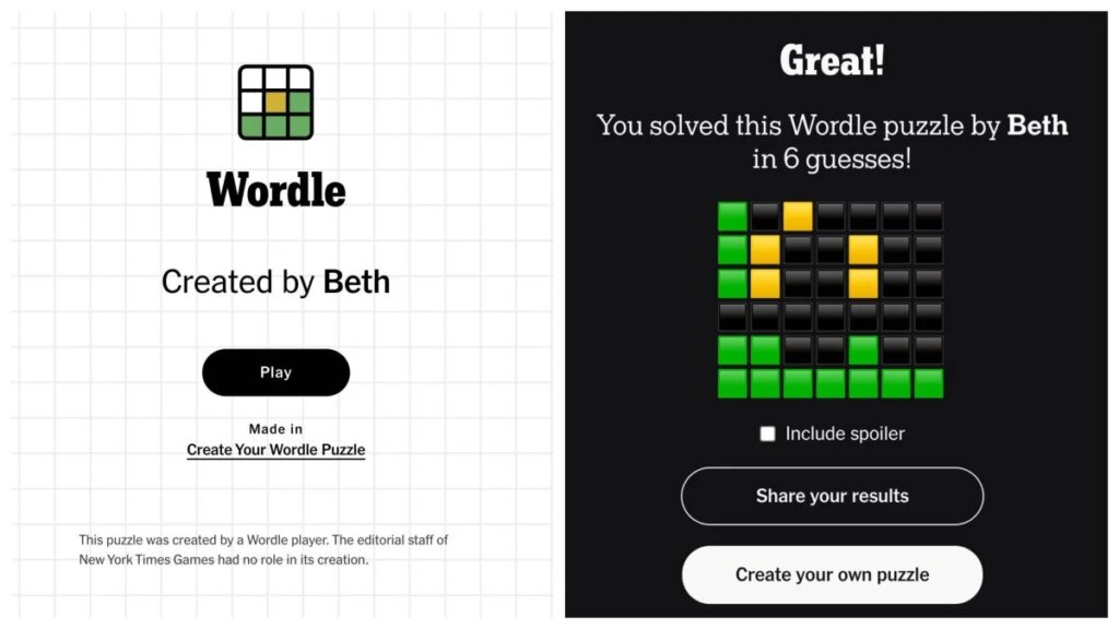NYT Games Subscribers Can Now Make Custom Wordles for Their Friends NYT Games Subscribers Can Now Make Custom Wordles for Their Friends