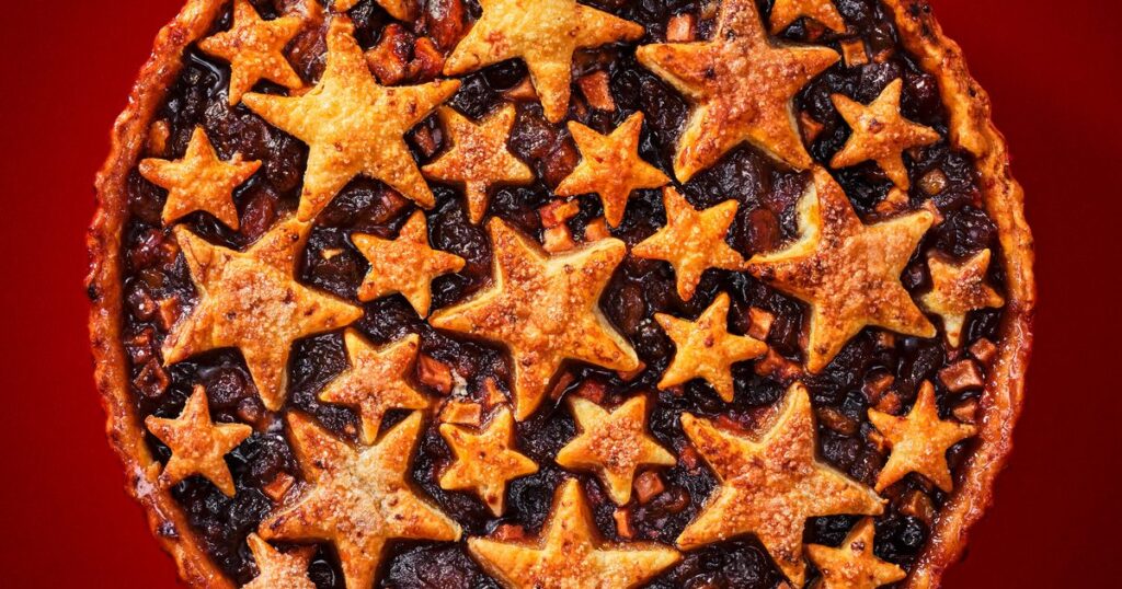 Starry mince pie tart recipe