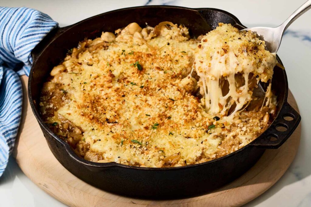 French Onion Skillet Beans