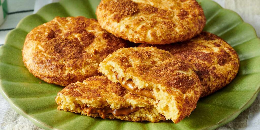 Stuffed Cookie Butter Snickerdoodle Cookies Recipe