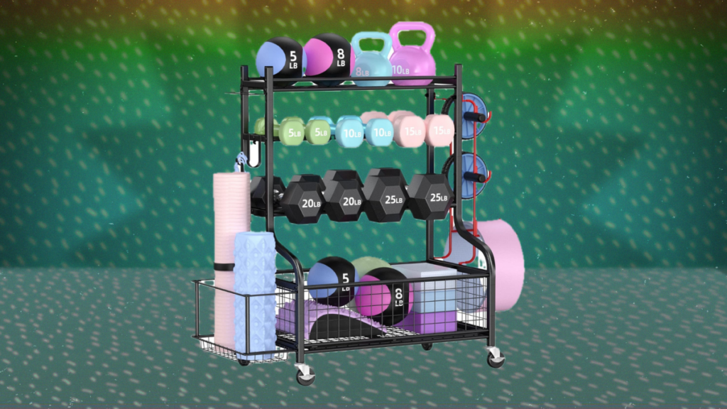 This Home Gym Storage Rack Is 38% Off for Cyber Monday This Home Gym Storage Rack Is 38% Off for Cyber Monday