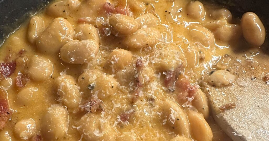 Carbonara butter beans recipe | Good Food
