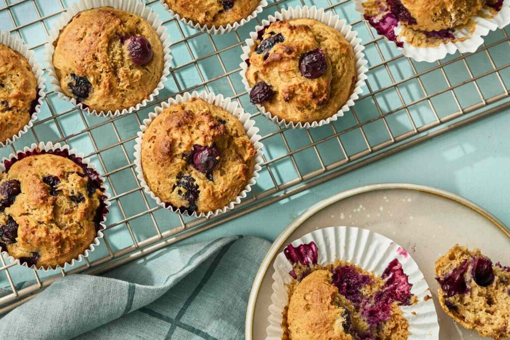 No-Added-Sugar Blueberry Muffins