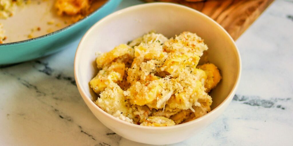 One-Pan Garlic Bread Tortellini Recipe