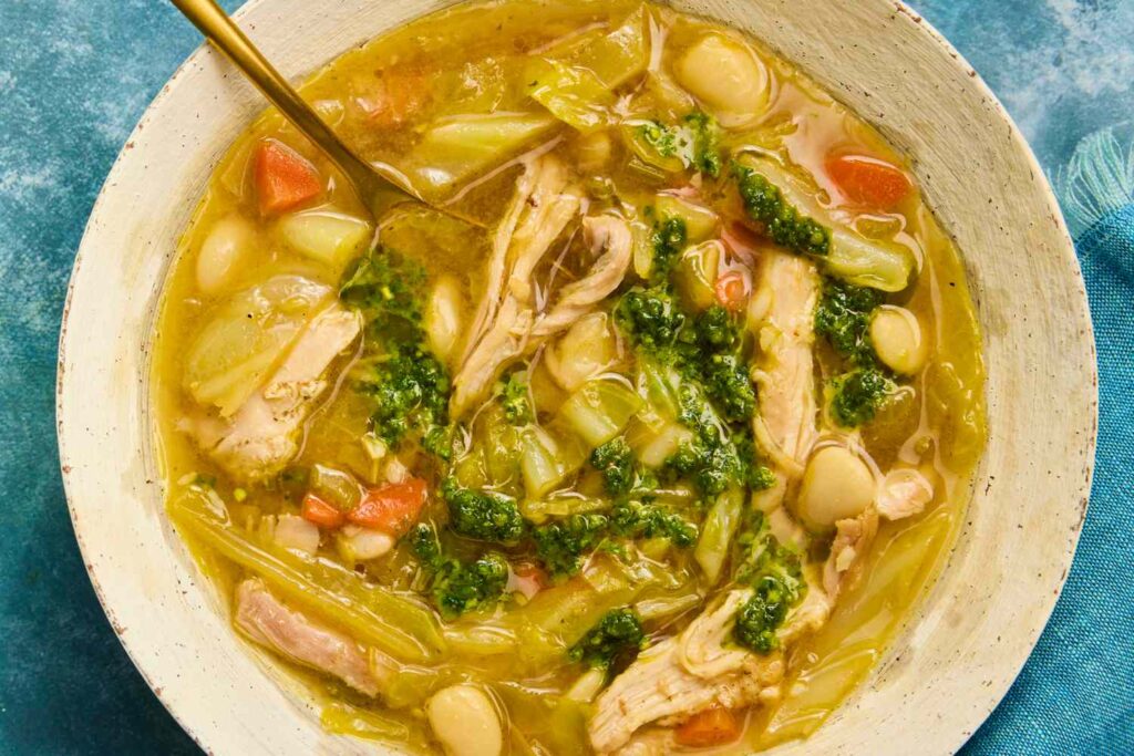 One-Pot High-Protein Chicken, Cabbage & White Bean Soup One-Pot High-Protein Chicken, Cabbage & White Bean Soup
