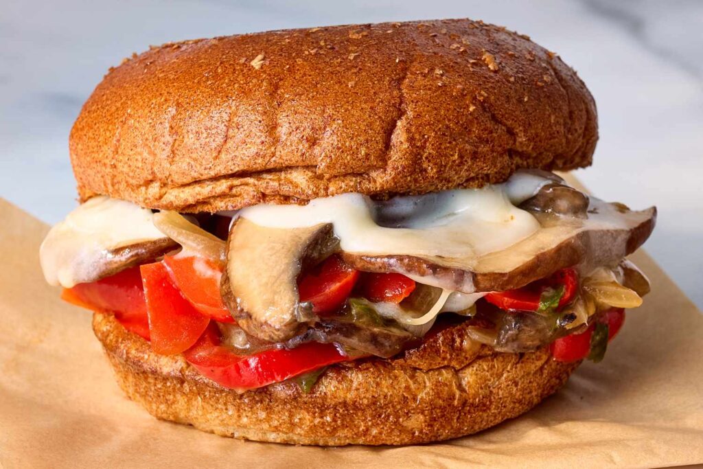 Portobello “Philly Cheesesteak” Sandwiches Portobello “Philly Cheesesteak” Sandwiches