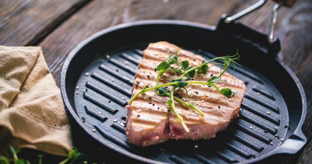 Seared tuna steak recipe | Good Food Seared tuna steak recipe | Good Food