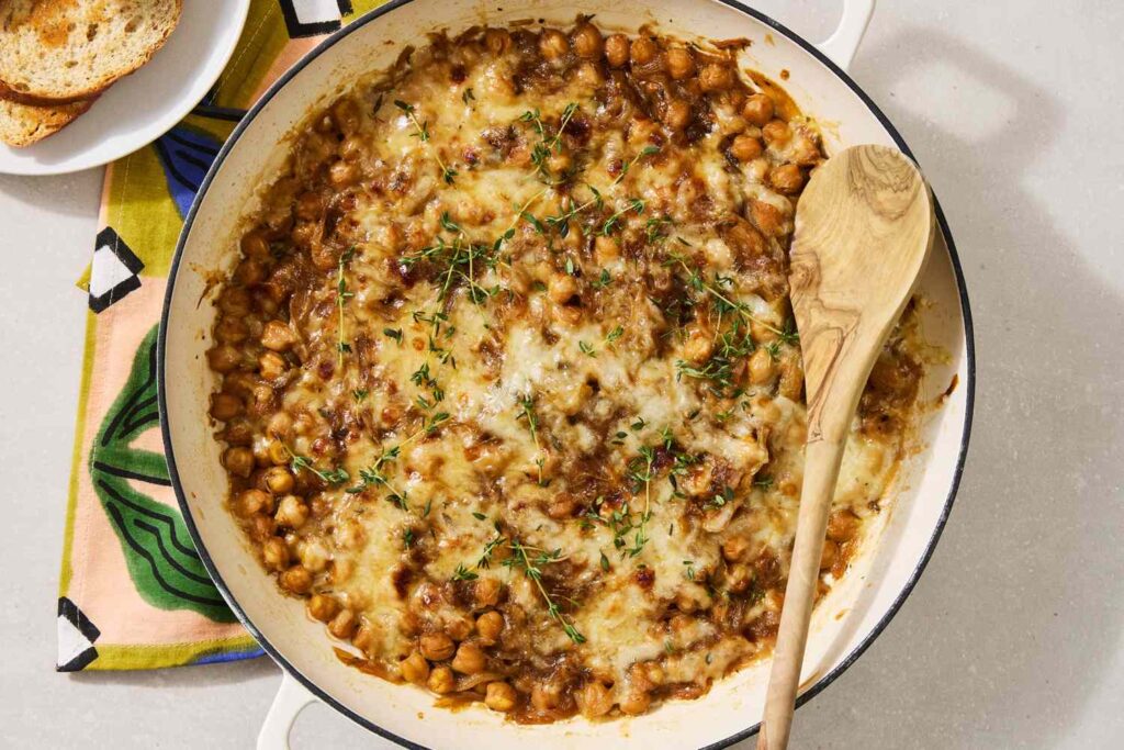 Cheesy French Onion Chickpeas