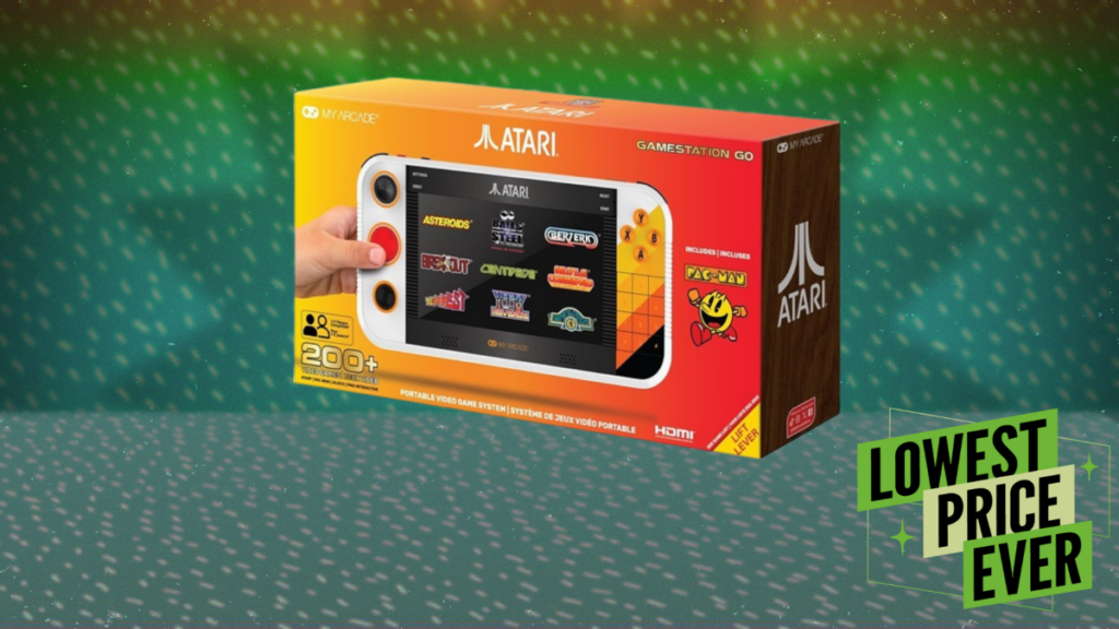This Handheld Atari Console Comes With 200 Old-School Games, and It’s  Off