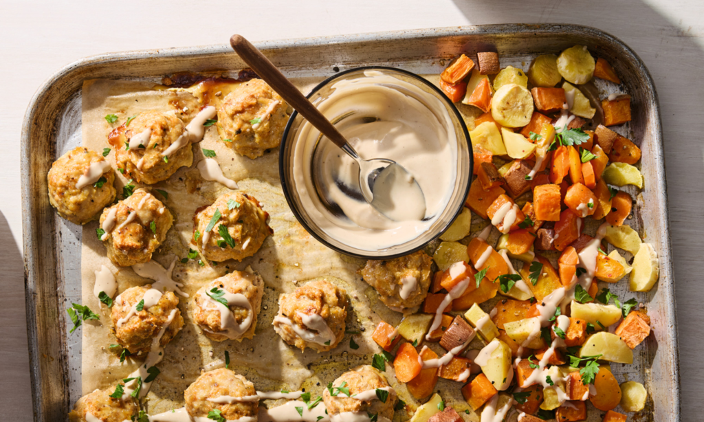 Dinner Doesn’t Get Easier Than This Chicken Meatball Sheet Pan Dinner Doesn’t Get Easier Than This Chicken Meatball Sheet Pan