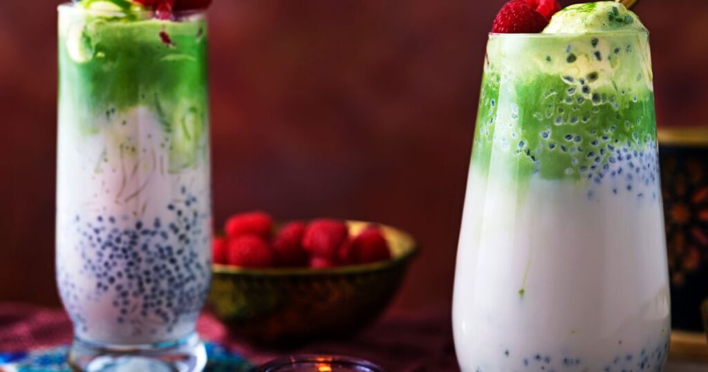 This trending matcha falooda costs a fraction of the café version to make at home